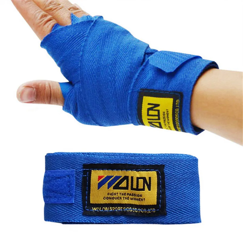 

Width 5cm Length 2.5M Cotton Sports Strap Boxing Bandage Sanda Muay Thai MMA Taekwondo Hand Gloves Wraps Boxeo