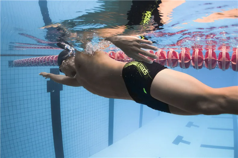 Speedo мужские квадратные ноги Swuisuit спортивный логотип Aquashorts одежда для плавания Фитнес Тренировочные плавки