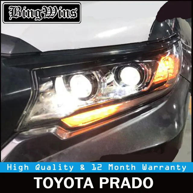 1 set For Land Cruiser Prado Front Headlights for Toyota Prado LC200