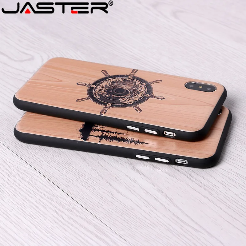 

JASTER imitative Wood Cover For 6 7 7Plus 8 8Plus X XS Max 3D Relief Elephone Vintage Style Phone Cases Cover Capa Fundas