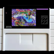 TMNT Черепашки во времени США-NTSC Версия 46 контактов Видеоигры карта NTSC Версия для ретро видеоигр консоли
