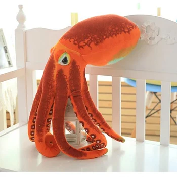 

Candice guo plush toy stuffed doll sea animal squid sleeve-fish octopus emulational marine organism calamary birthday gift 1pc