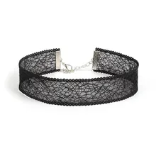 NEW sexy Ultrathin Lace Laciness Woman Choker Necklace Charm girl Party Collar Jewelry accessories Gift 6 colors