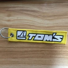 Высокое качество JDM Томс Эмблема вышивка нейлон автомобильный брелок для Honda Nissan Toyota Mazda наклейки Suzuki, Mitsubishi брелок аксессуары