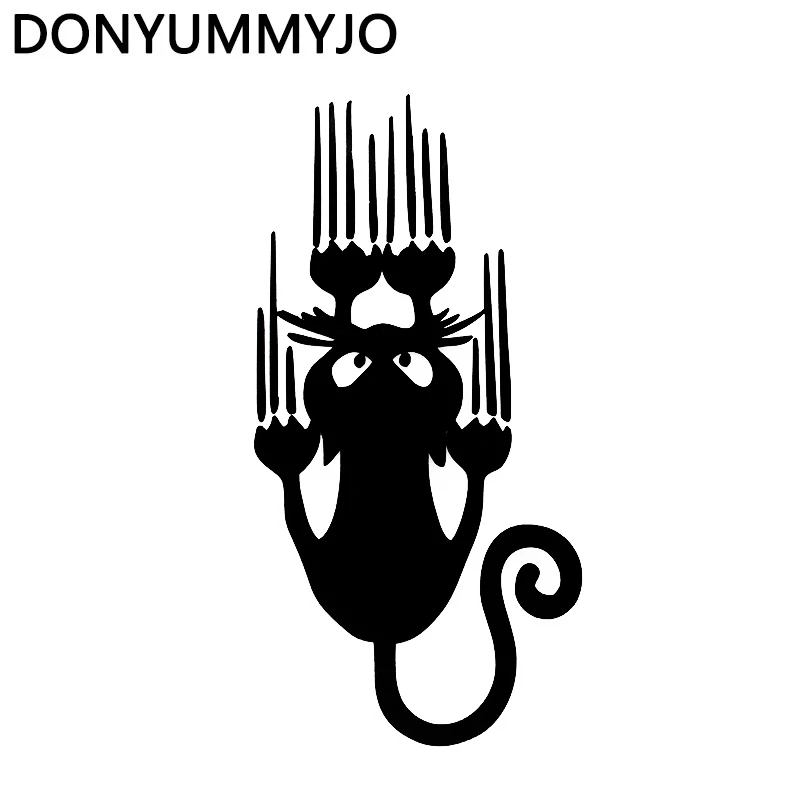 

DONYUMMYJO 7.5*15CM Waterproof Cat Pattern Car Sticker Funny Animal Vinyl Decal Car Window Bumper Stickers DW-060