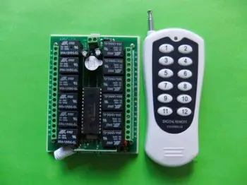 

12V 12 Channel Relay RF Switch Remote Control Transmitter Receiver 315MHz