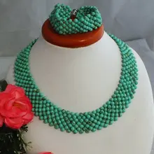 Вязаные натуральные наборы камней Ручной работы Бусины элегантные женские ювелирные изделия