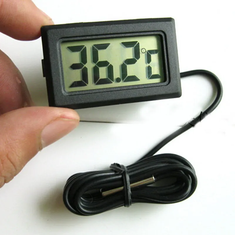 1 pcs New Digital LCD Car Fridge Incubator Fish Tank Meter Gauge Thermometer