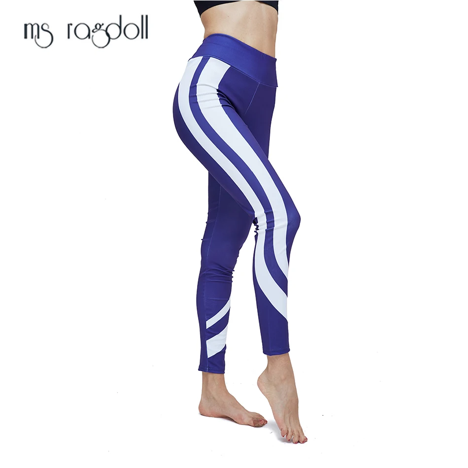 blue and white leggings