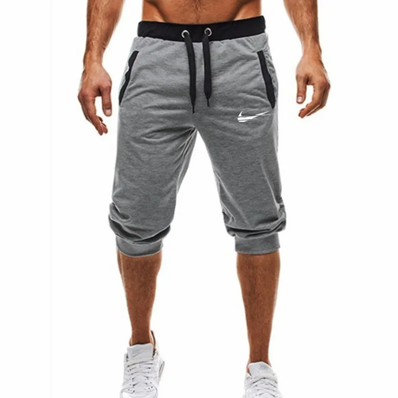 

brand Color patchwork jogger shorts sports shorts men's Bermuda shorts 2019 summer men's casual men's knee long shorts #P-5001