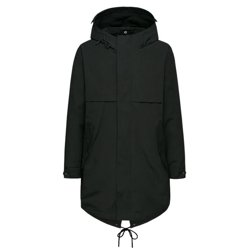 Куртка SEMIR Мужская зимняя с капюшоном Длинная ветровка со съемной подкладкой