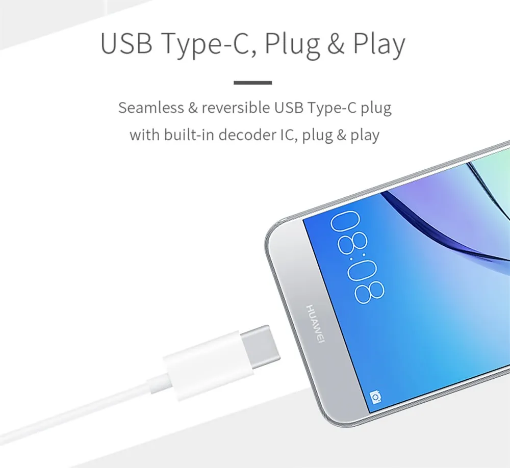 Официальный Huawei CM33 наушники USB C стерео типа в ухо Hearphone гарнитура микрофон