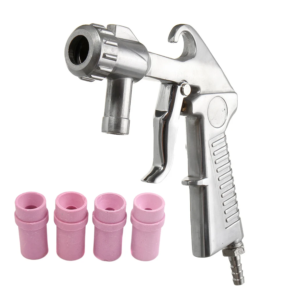 

Sandblaster Air Siphon Sand Blasting Abrasive Tool + Ceramic Nozzles Tips Kit CLH@8