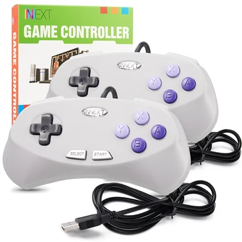 

2019 New 2PACK USB Game Controller Gaming Joystick Gamepad Controller for SNES Game pad Windows PC MAC Computer