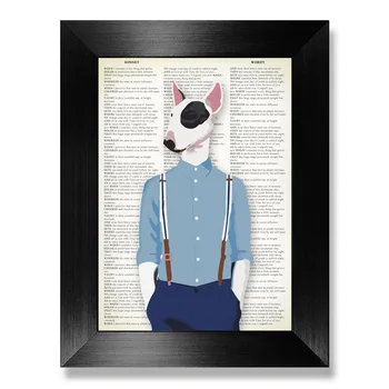 

COLORFULBOY Dog Boy Animal Poster Nordic Wall Art Canvas Painting Posters And Prints Canvas Pictures For Living Room Decoration