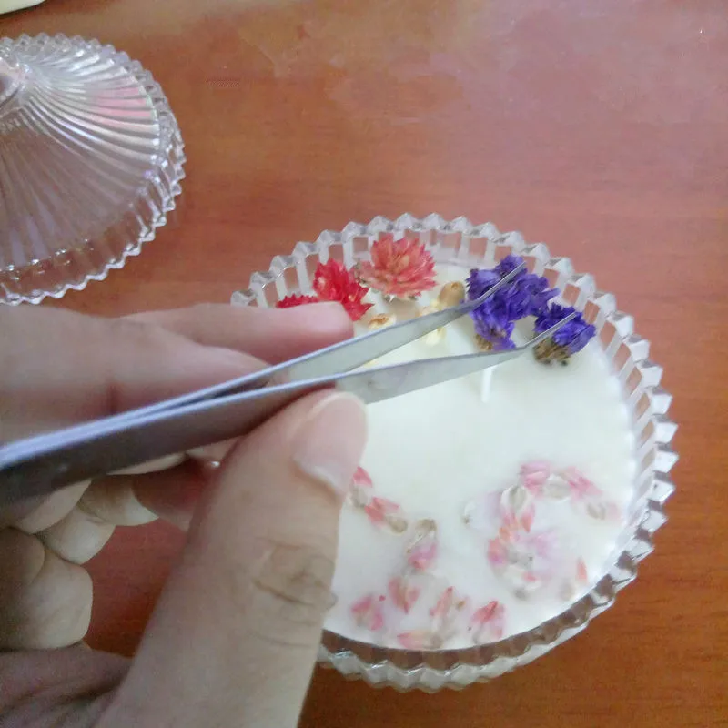 

DIY aromatherapy candle tool tweezers elbow straight tweezers wax flower flower clip forceps tool