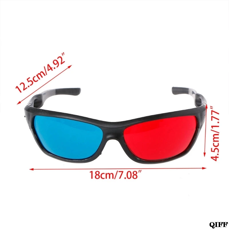 Прямая поставка и Универсальные белые рамки красный синий анаглиф 3D очки для кино игры DVD видео ТВ APR28