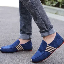 Весна Осень Стиль мягкая мужская прогулочная обувь спортивная обувь мужская обувь на плоской подошве Gommino обувь для вождения спортивная обувь