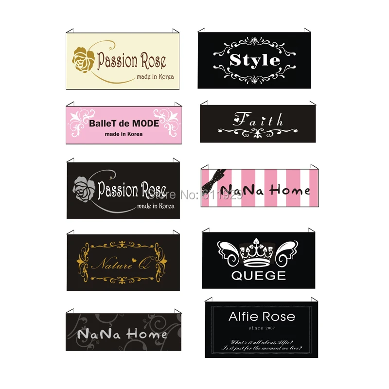 

Free Shipping Customized garment labels / woven labels/garment tags/LOGO