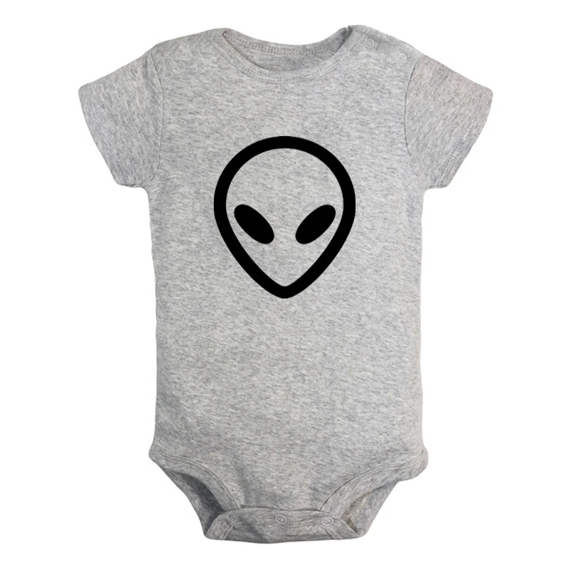 Funny Baby Infants Babygrow Romper Jumpsuit Alien Head Glow In The Dark 