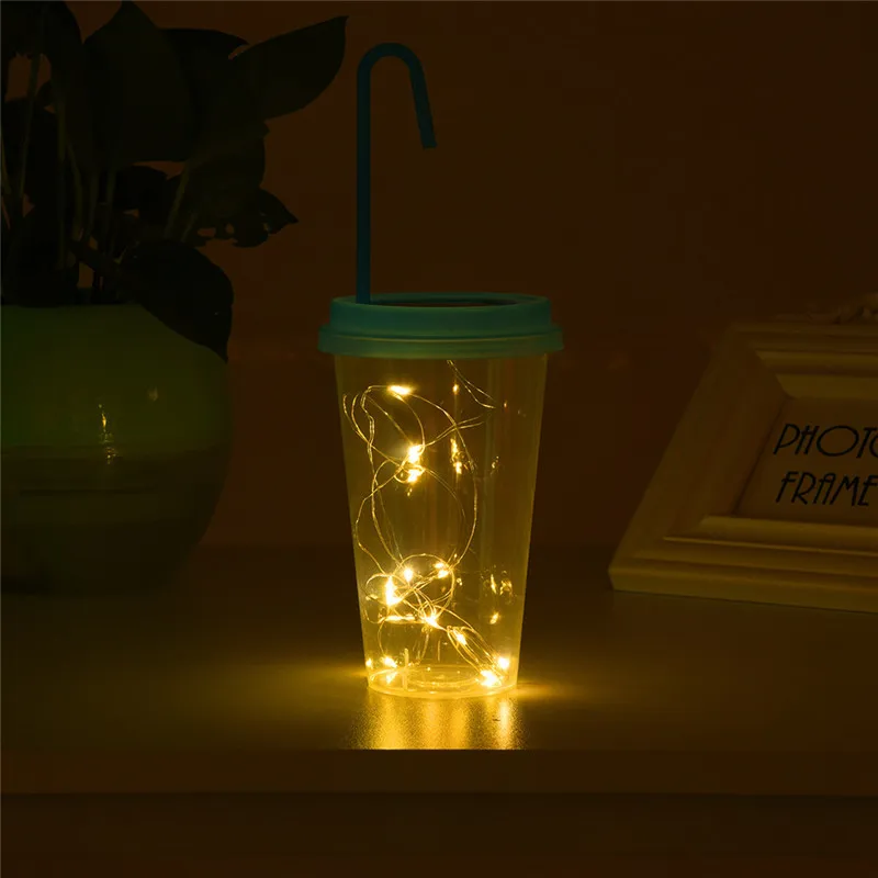  Solar Powered 15 LED String Light Fairy Lid Bottle Cap Lamps Decor Arranging Props LED LIGHT SET lichterkette 40JA1628