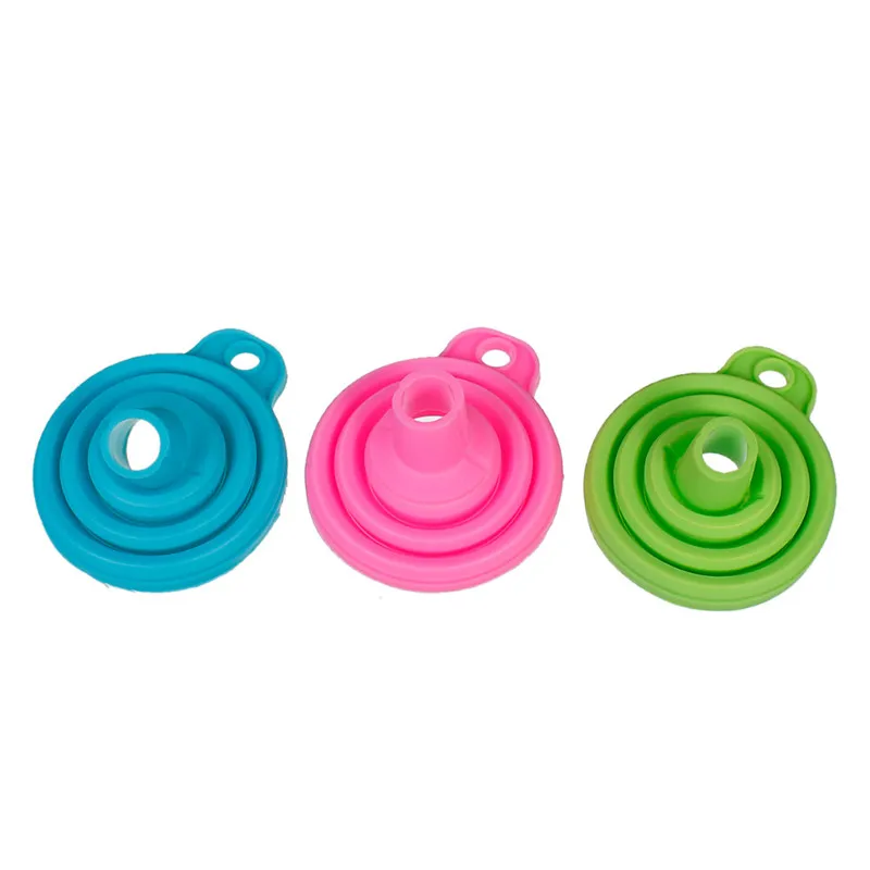DoreenBeads-Foldable-Funnels-New-Mini-Silicone-Gel-Collapsible-Style-Funnel-Hopper-Easy-to-Clean-Kitchen-Tools