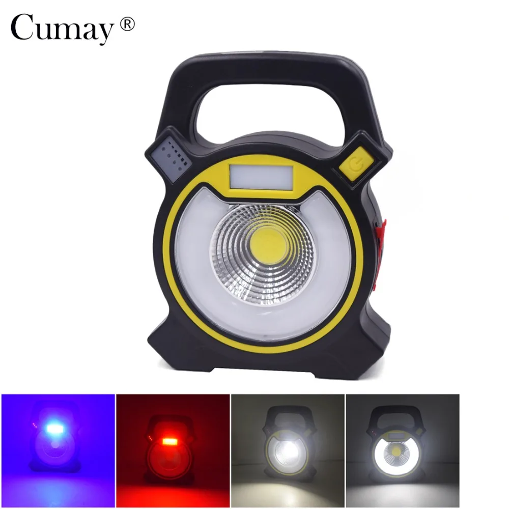 

15W 4-Modes COB LED Flood light USB Rechargeable Portable Work Spotlight Floodlight Lamp Camping Light