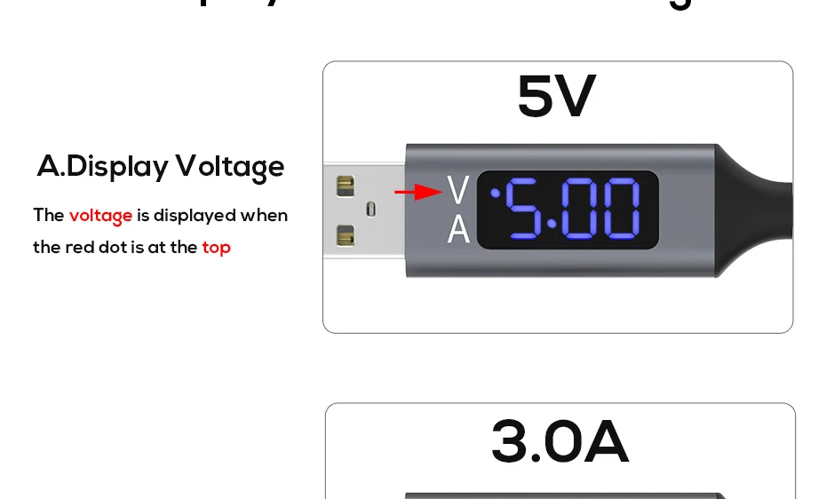 TOPK 1 м Micro USB кабель напряжение и ток дисплей синхронизации данных USB кабель для samsung Xiaomi huawei Micro USB порт