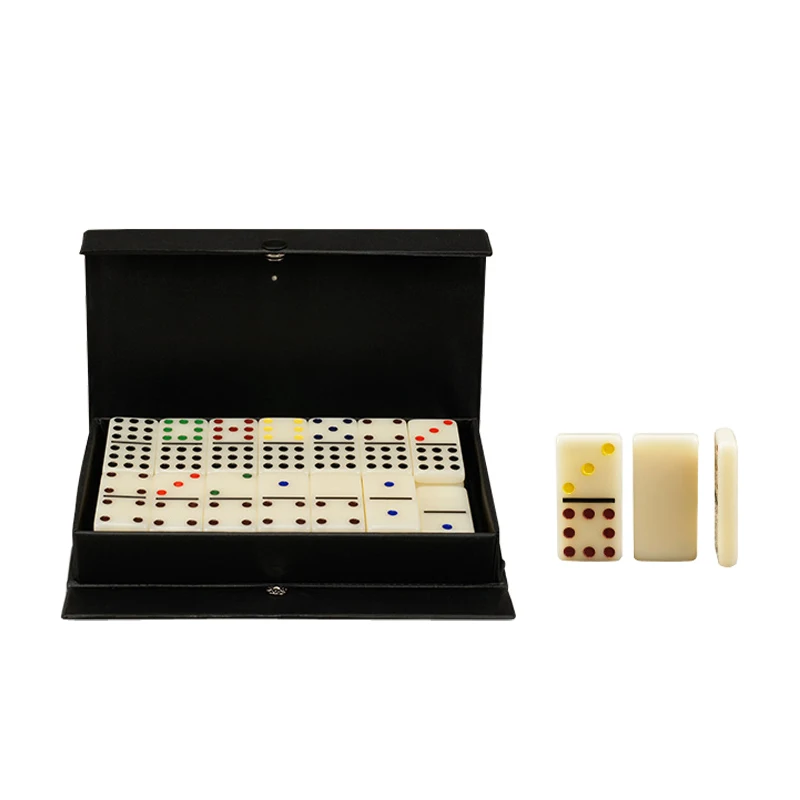 

High Quality Acrylic Dominos Games Pai Gow 28Pcs DOUBLE 6 Dominoes Board Game