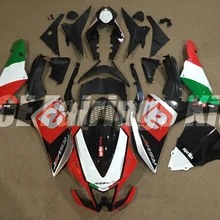 Литья под давлением ABS Полный комплект обтекателей подходит для Aprilia RSV4 1000 2009- 09, 10, 11, 12, 13, 14, Обтекатели красного и зеленого цвета