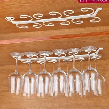 

White/Black Wine glass rack upside down home goblet rack decoration stainless steel wine glass wine cabinet Cup hanger Holders