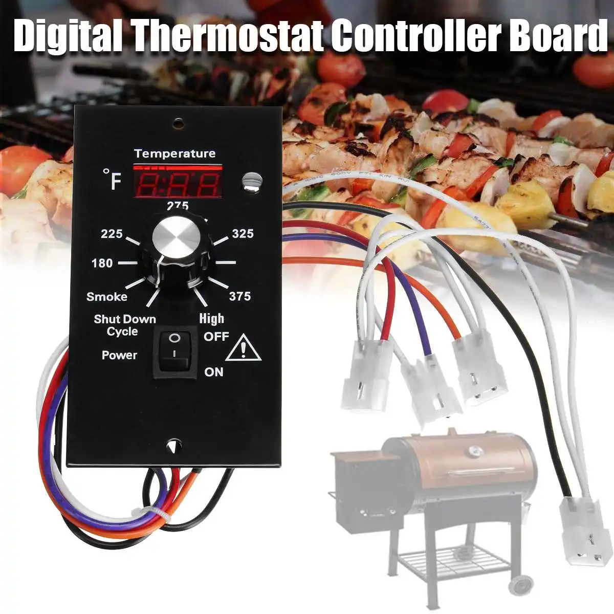 

Upgrade 120V Digital Temperature Controller Thermostat Board Fits For TRAEGER All Models BAC23 Kitchen Cooking Meat