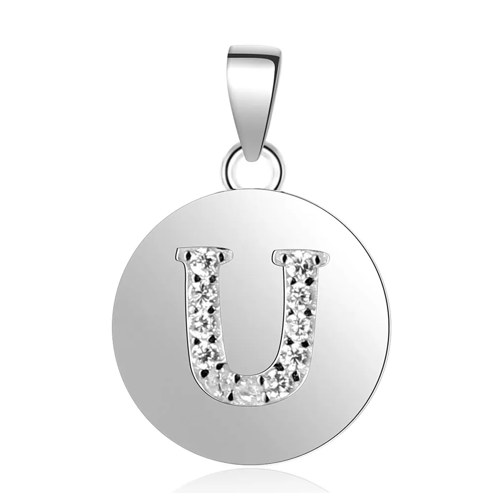 925 пробы серебряная подвеска с первоначальным именем для женщин DIY ювелирные изделия в поисках амулетов A-Z амулеты Alaphabet оптом