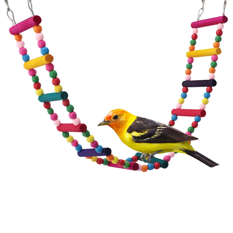 80cm 12 Layers Parrots Bird Flexible Ladder Swing Creative Lovely