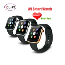 New smartwatch a9 bluetooth smart watch a9 unterstützung apple iphone ios android phone mit pulsmesser sieht aus wie apple uhr