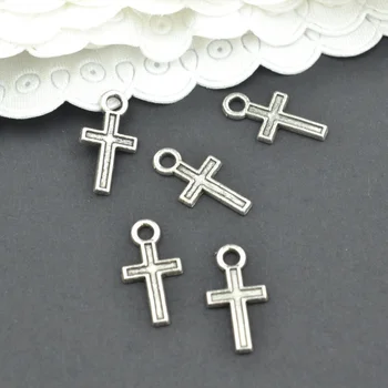 

150Pcs metal cross Charm Antique Tibetan Silver Pendant Jewelry Products Charms Diy Pendants For Necklace Bracelets 2219