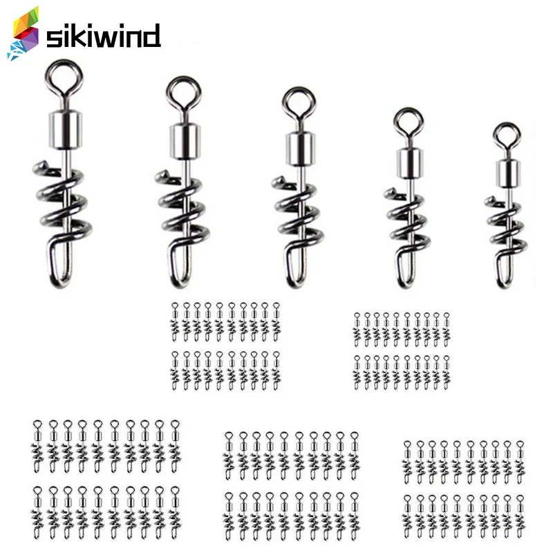 

20Pcs Rolling Barrel Ball Bearing Swivel Rings Fishing Line Hook Connecting Stainless Steel Solid Ring Connector Z70