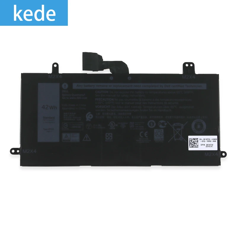 Kede аккумулятор для ноутбука J0PGR для DELL LATITUDE 5285 1WND8 встроенный аккумулятор для ноутбука 7,6 В 42Wh 11,4 в 31,5 WH