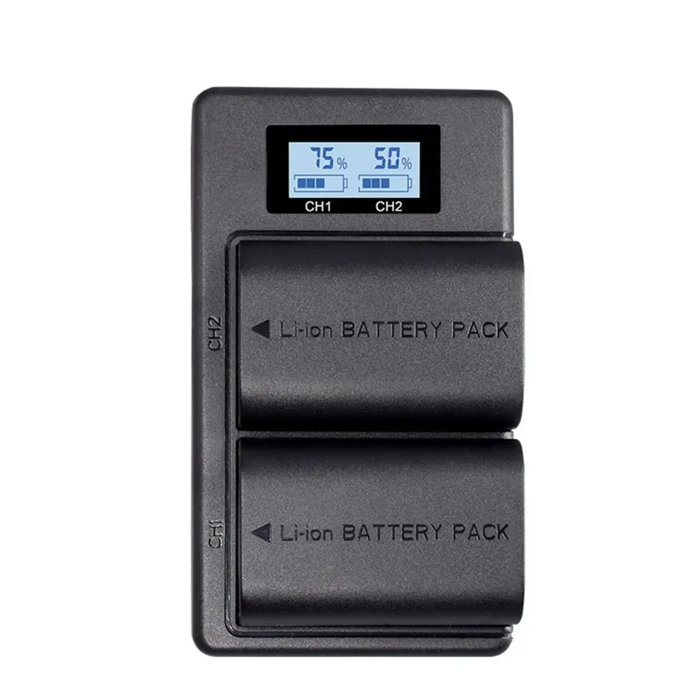 

PALO LP-E6 Camera Battery Charger Smart LCD Display Battery Charger For Canon 6D Mark II 5D 60D 7D 80D DSLR SK