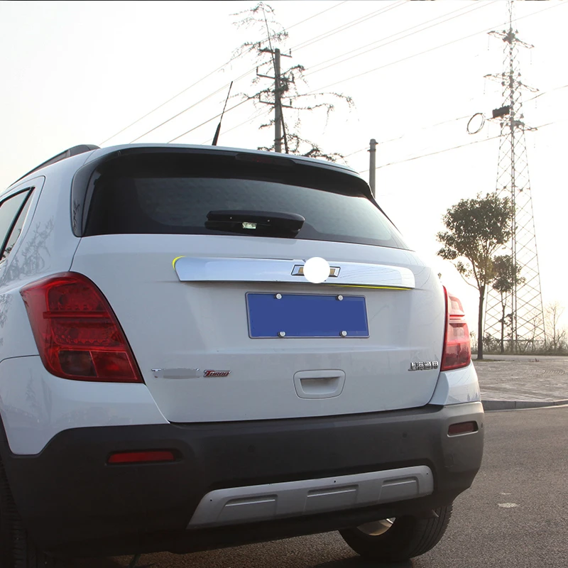 Для Chevrolet TRAX ABS хромированная крышка багажника задняя крышка 1 шт. аксессуары для укладки