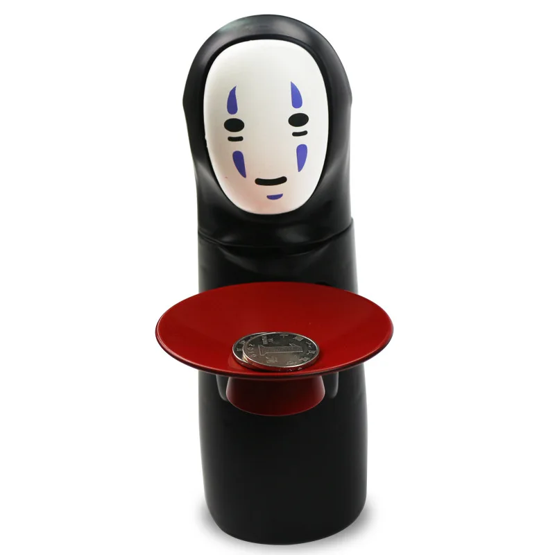 Hayao Miyazaki Spirited Away No Face Man Kaonashi Automatic Bank Eaten Coin Music Hiccups Singing M