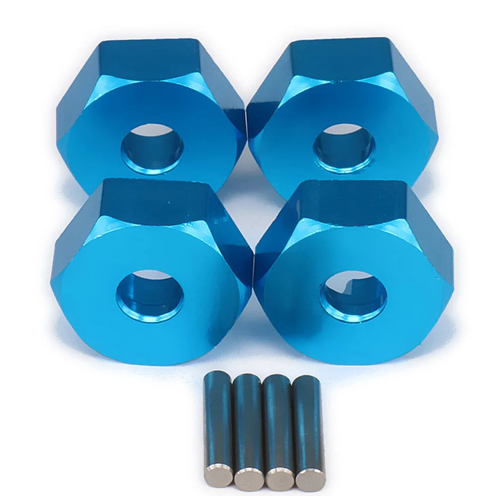 

RCAWD 4PCS Aluminum Wheel Hex Hub Adaptor For Rc Hobby Model Car 1/14 LC Racing Full Series BE6006 RCAWD Alloy Adaptor