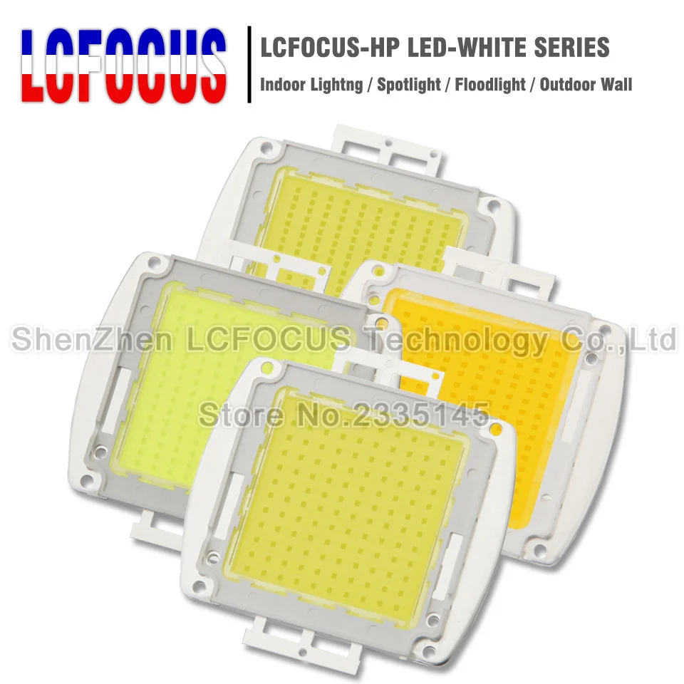 Высокая мощность LED SMD COB лампа Чип 120 Вт 150 200 300 500 натуральный холодный теплый