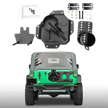 

Black Spare Tire Mount Kit Fit for Wrangler JK 2006-2017