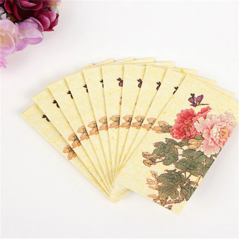 Us 101 40 Di Scontonuovo Arrials Carta Velina 10 Pzlotto Strati Fiore Tasca Matrimonio Tovaglioli Di Carta Per Decoupage Compleanno Decorazioni