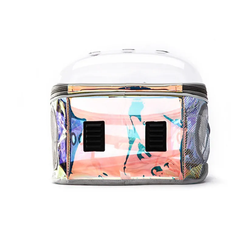 Pet Products Pet Clear Carrier Backpack Adjustable Transparent Pet Cat Dog Backpack Carrier Travel Bag for Small Animals AprT4 (3)