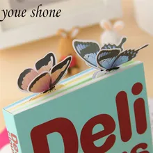 5 шт./лот, милая Закладка с бабочкой в виде животных, изысканный подарок, блокнот для записей для студентов, канцелярские принадлежности для офиса