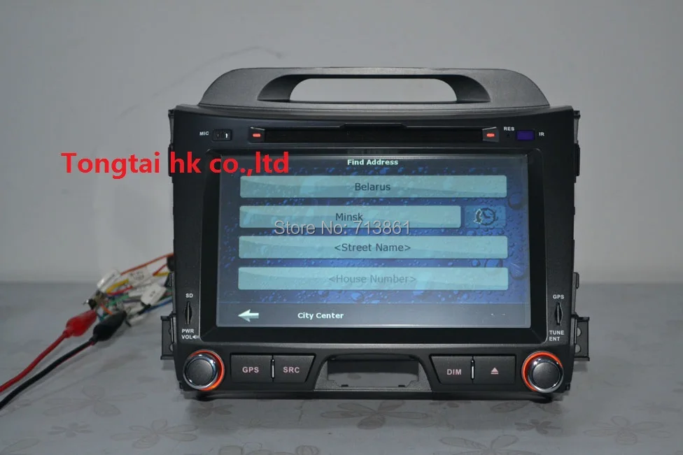 Flash Deal 8" for Kia Sportage 2010 2013 2DIN car dvd player,GPS Navigation,IPOD,BT,TV,radio,wince6.0,touch screen,steering wheel,Russian 1