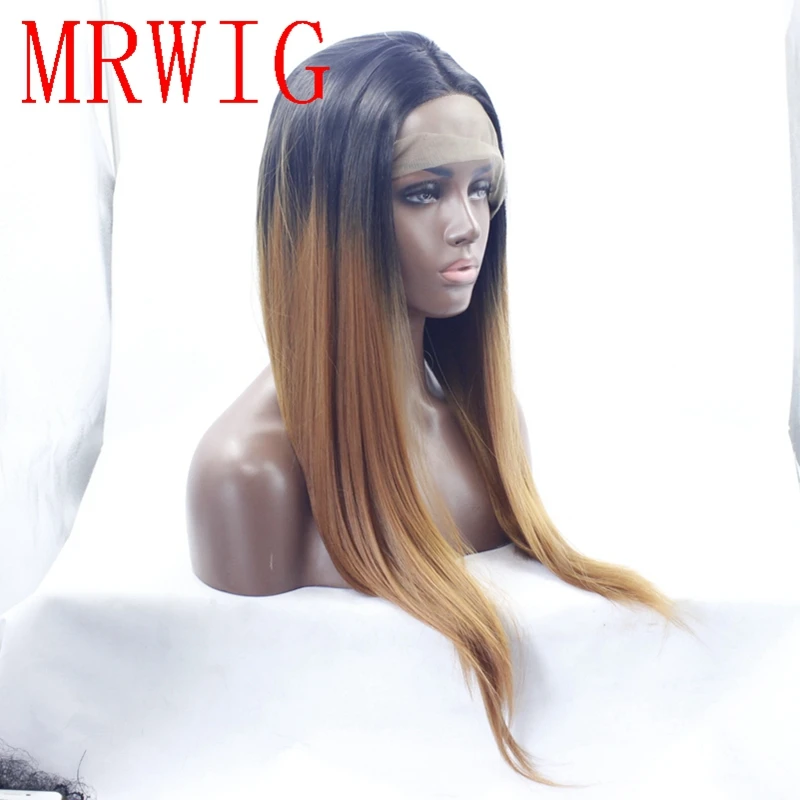 Mrwig 18in Real Hair 1b 30 Auburn Hair Color Middle Part