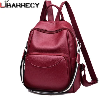 

Fashion Backpack Women Luxury Leather Backpack Female Large Capacity Travel Bag Bookbag Designer Leisure Shoulder Bags for Women